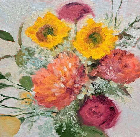 8x8in Oil on panel Sold
