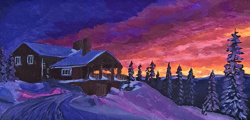Sunset at the Lodge