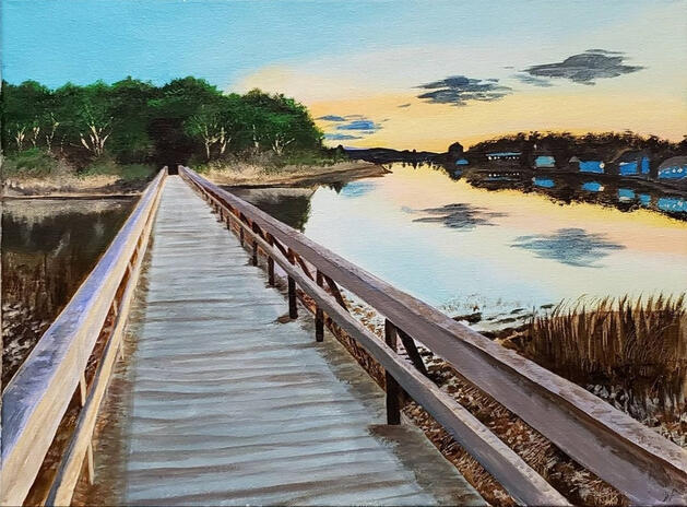 12x16in Acrylic on panel Sold